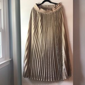 Gold maxi skirt